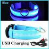 3 Modes LED Dog Collar USB Rechargeable Light Up Pet Collar UK