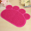 Pet Feeding Mat Paw Shape for Small Dog Puppy Cat Kitten Food Bowl Place Mat UK