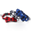 Pet Breakaway Cat Collar Bow Tie Bell Plaid Christmas Red Adjustable Collar