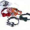 Pet Breakaway Cat Collar Bow Tie Bell Plaid Christmas Red Adjustable Collar