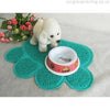Pet Feeding Mat Paw Shape for Small Dog Puppy Cat Kitten Food Bowl Place Mat UK