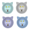 2 Pack Cat Bowl Plastic | Cute Cat Face & Ears | Pet Food Water Feeder UK