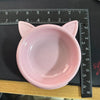 2 Pack Cat Bowl Plastic | Cute Cat Face & Ears | Pet Food Water Feeder UK