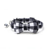 Pet Breakaway Cat Collar Bow Tie Bell Plaid Christmas Red Adjustable Collar