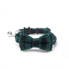 Pet Breakaway Cat Collar Bow Tie Bell Plaid Christmas Red Adjustable Collar