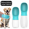 Portable Dog Water Bottle 300ml/500ml Travel Drinking Feeder for Dogs & Pets