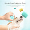 Bathing Brush Pet Massage Brush with Shampoo Dispenser Soft Silicone Dog Grooming Brush