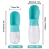 Portable Dog Water Bottle 300ml/500ml Travel Drinking Feeder for Dogs & Pets