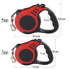 Puppy Retractable Leash 3M/5M Outdoor Walking & Hiking Traction Rope for Dogs