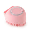Bathing Brush Pet Massage Brush with Shampoo Dispenser Soft Silicone Dog Grooming Brush