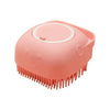 Bathing Brush Pet Massage Brush with Shampoo Dispenser Soft Silicone Dog Grooming Brush